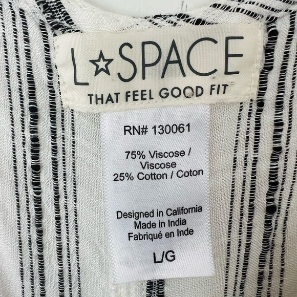 L*Space Sadie Summer Nights Stripe Jumpsuit Large - Picture 6 of 9